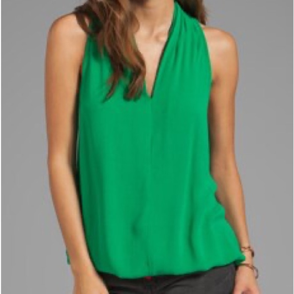 Ella Moss Stella V Neck Tank in Palm